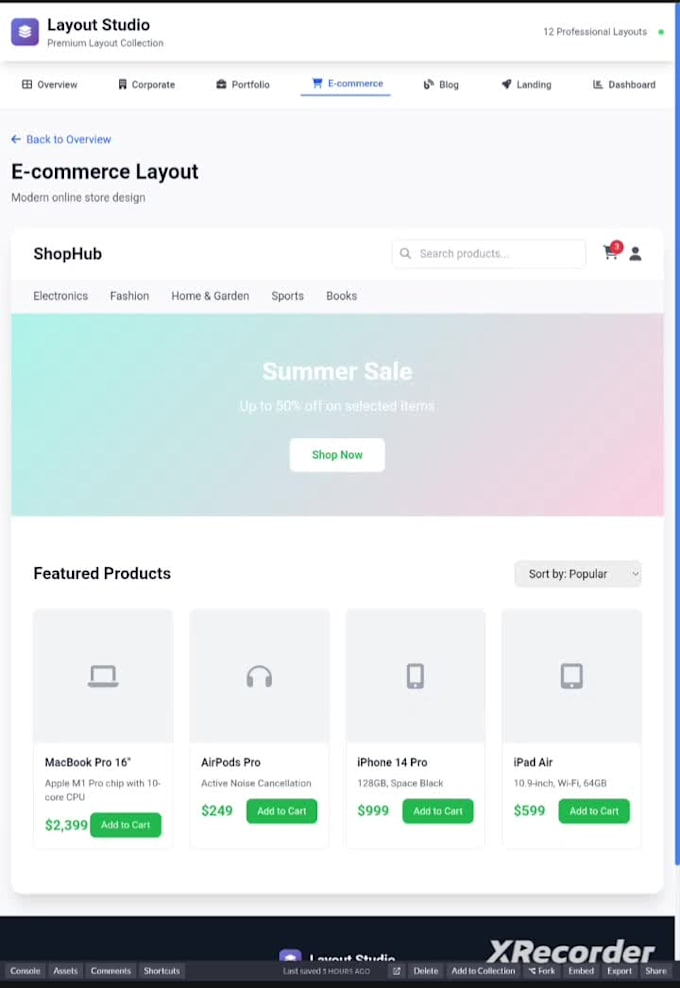 design premium responsive website layouts