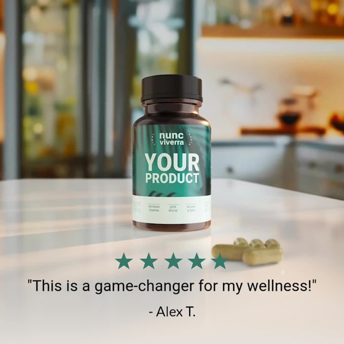 do 3d product animation for supplements