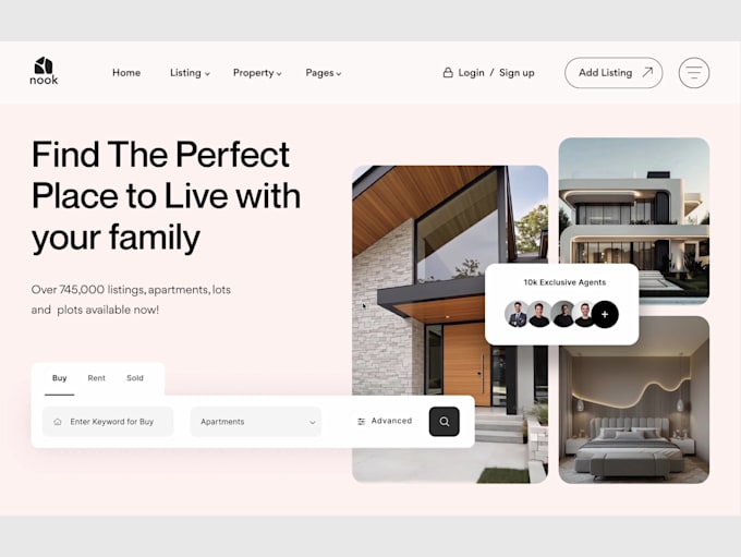 create real estate website on wordpress with property listing