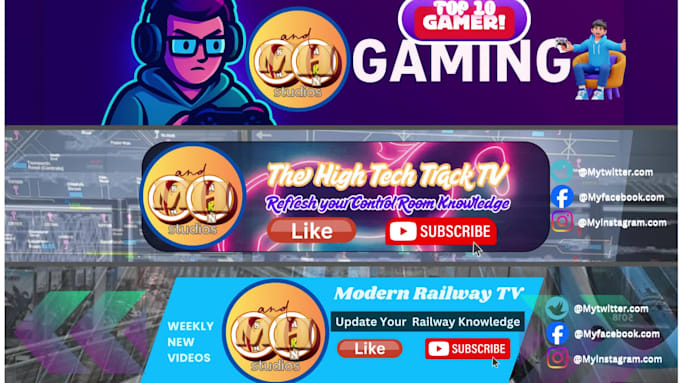 design professional youtube banners that boost brand identity