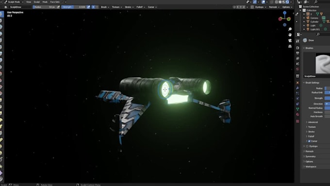 design sci fi spaceships