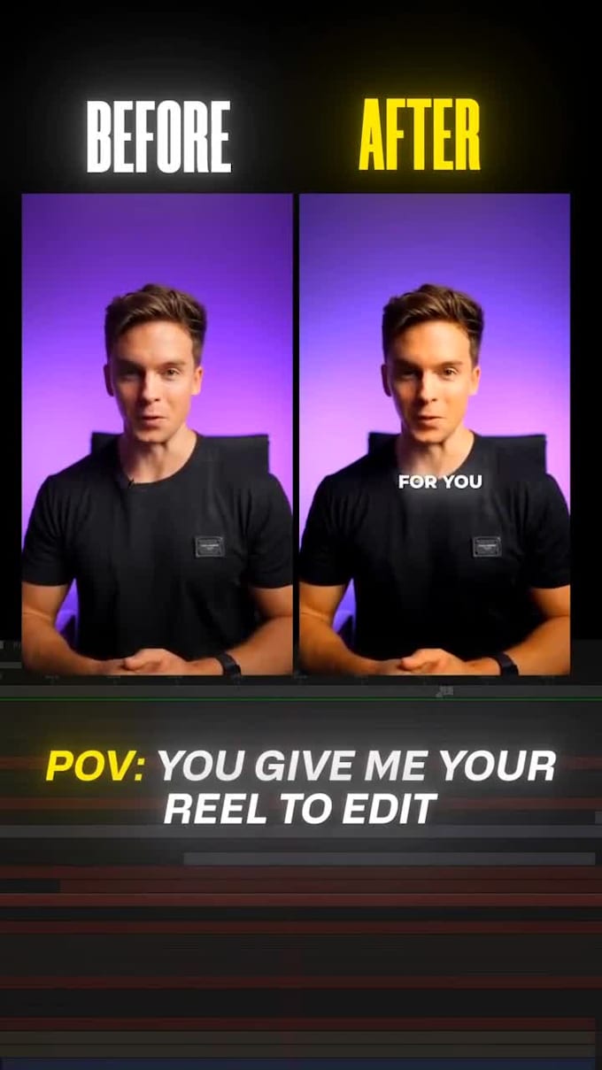 create a paid sample video edit for you