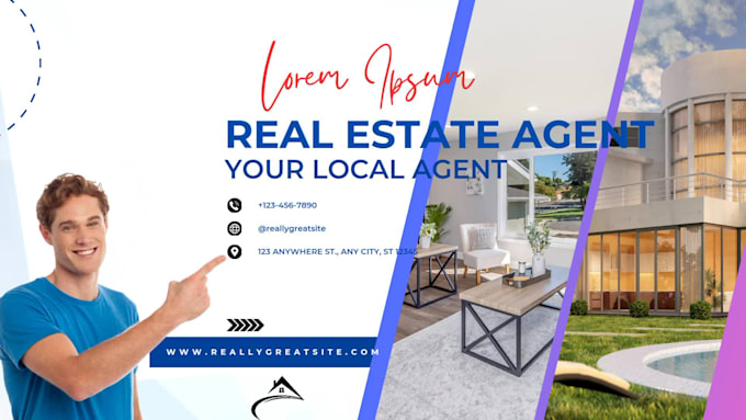 design attractive real estate postcard and eddm postcard