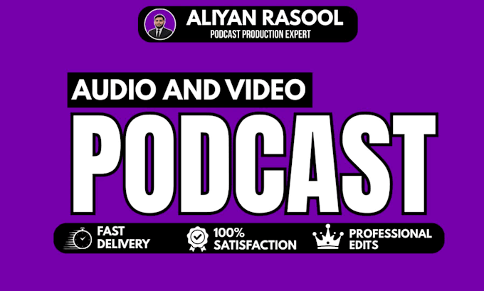 do professionally podcast video editing