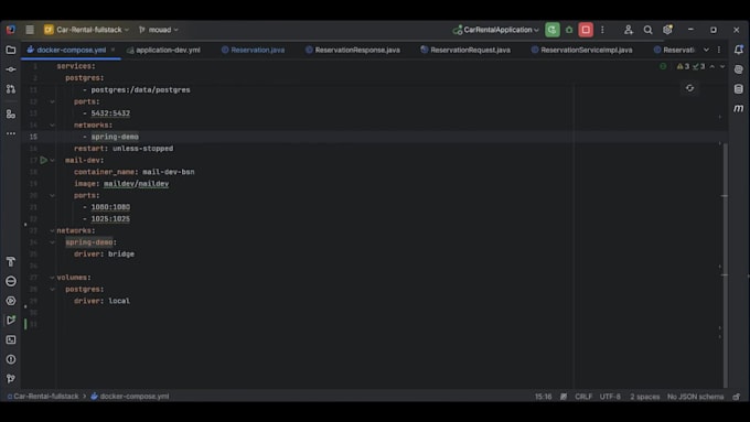 fix java spring boot bugs and rest api errors