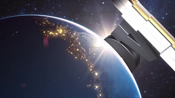create beautiful 3d animation universal earth intro