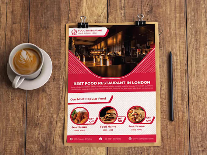 design corporate flyer, bifold brochure and eddm postcard