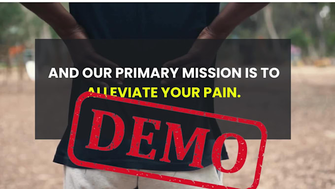 do a TV video commercial for chiropractors