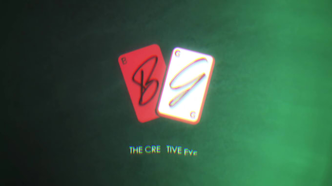 make a glitchy intro with your logo