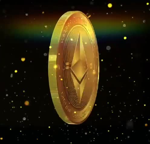 Design 3d realistic rotating coin, cryptocurrency coin, logo coin ...