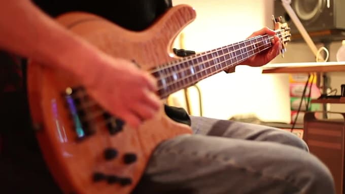 track professional electric bass for you