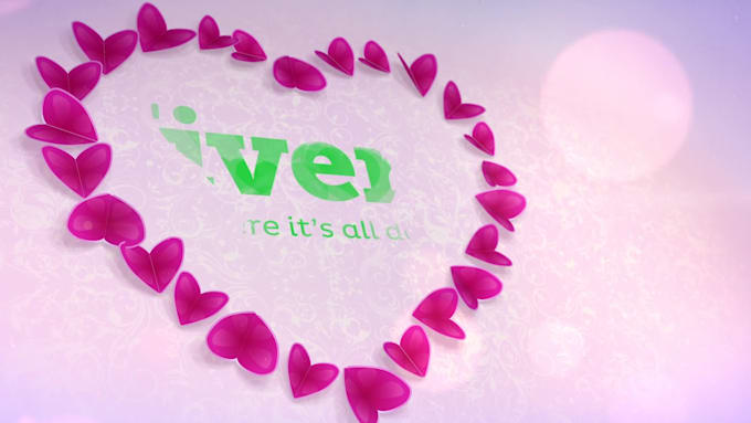 do an elegant valentines day greeting video