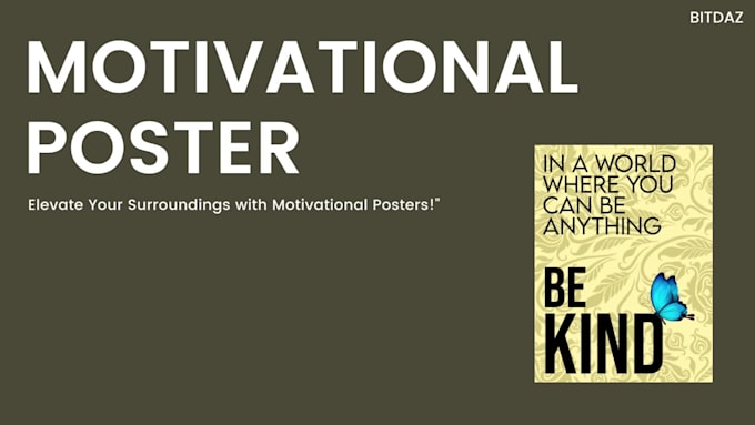 create outstanding motivational poster design