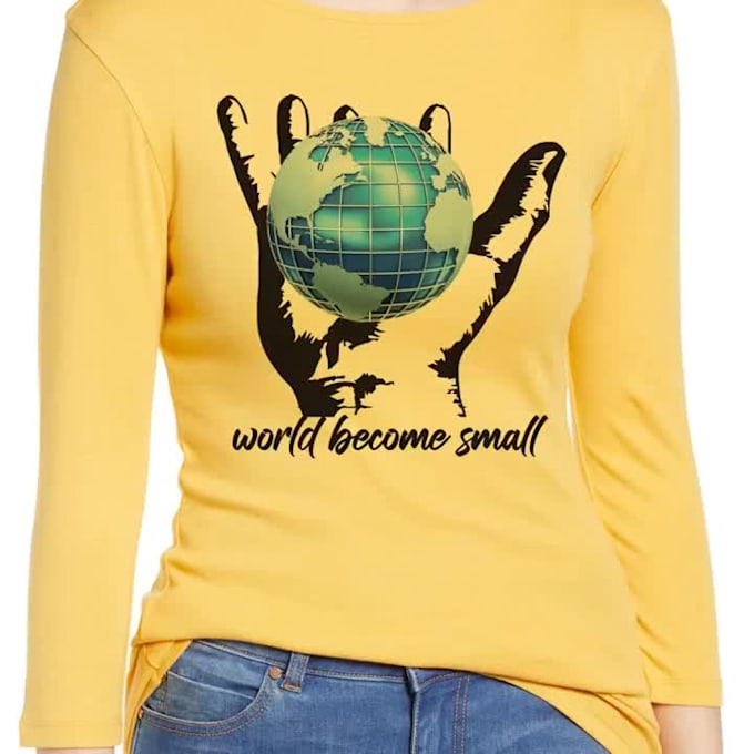 do creative t shirt design in adobe illustrator and adobe photoshop