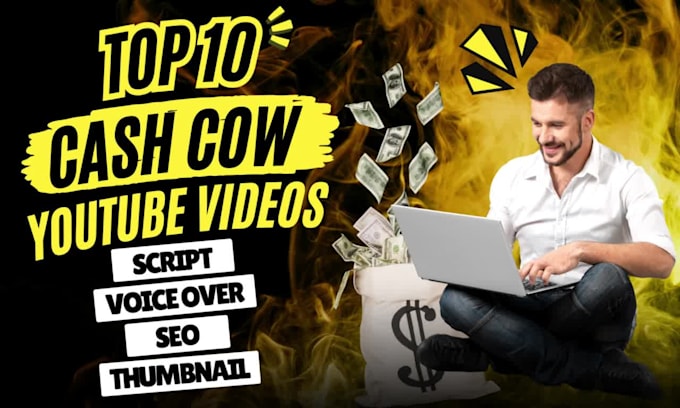 create cash cow videos, professional top 10 video editing and youtube automation