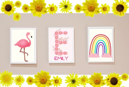 create nursery wall art prints for etsy