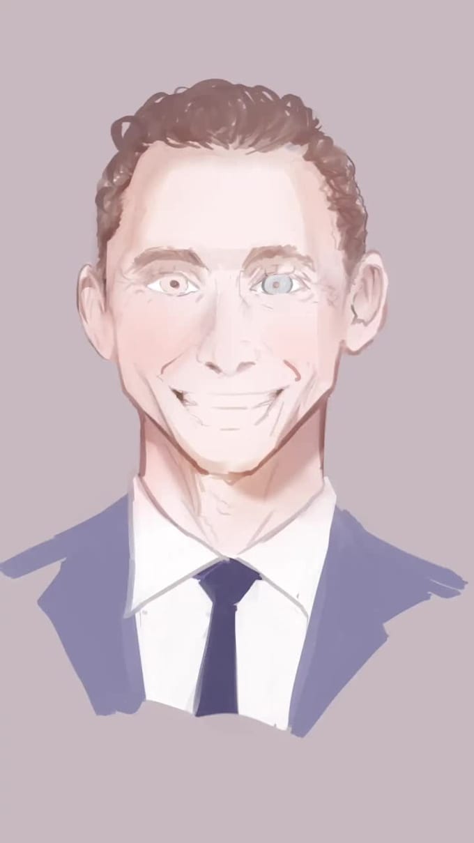 draw portraits in a watercolor, anime, manga style