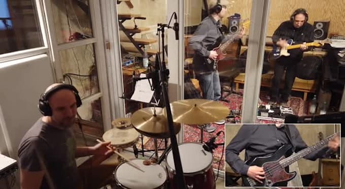 record drums and percussion