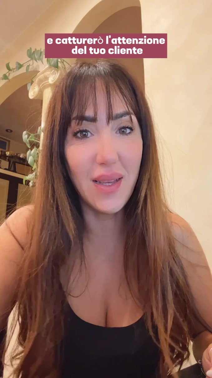 create ugc tiktok ads  or instagram engaging content in italian