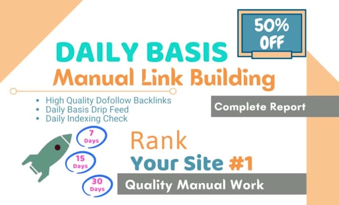 rank on 1 page your website by daily basis high quality backlinks
