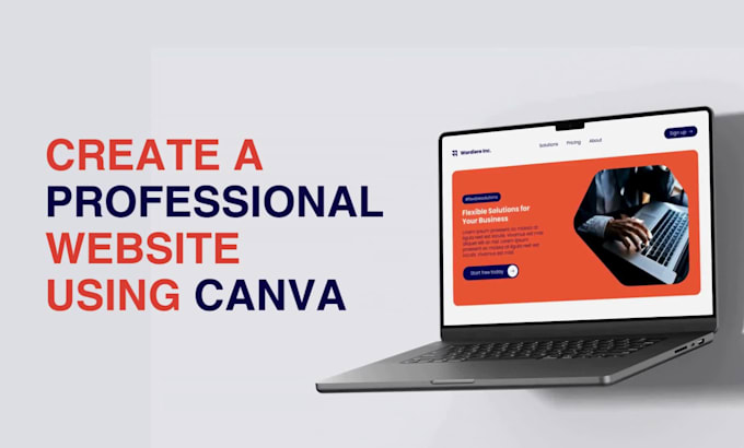 design a custom canva website with a modern design