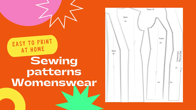 create sewing patterns for womenswear with expert precision