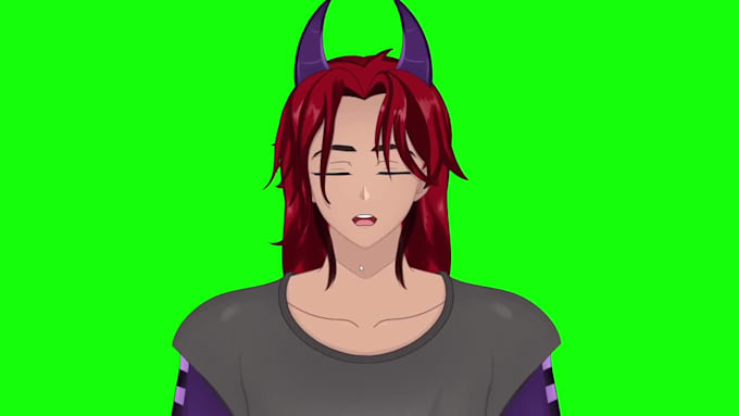 design vtube live2d model with rigging and 3 free expression