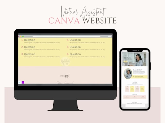 create customized editable websites using canva