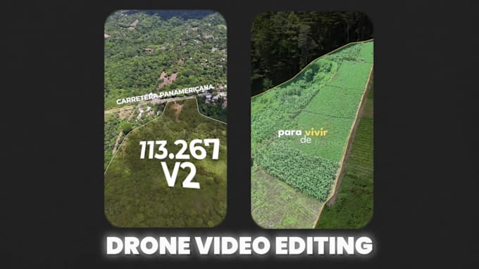 do real estate drone video editing with motion graphics