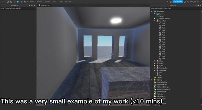 Script, animate and ui almost anything in roblox studio by Ep1c_studios