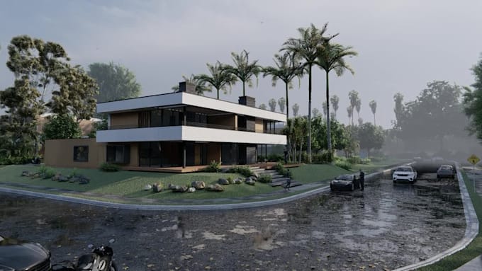 make any 3d model in sketchup and render,360 vr