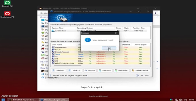 reset forgotten windows password no data loss