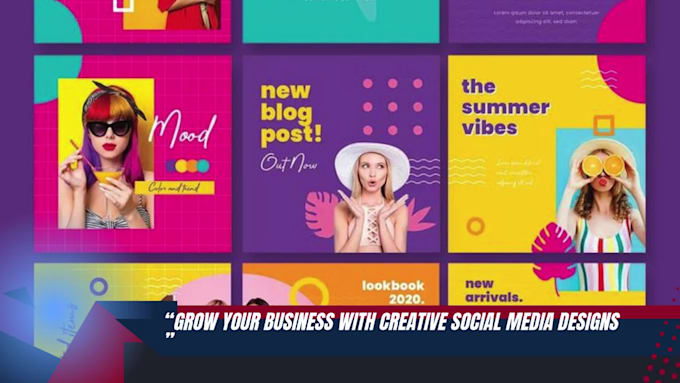 create unique social media posts, covers  branding design