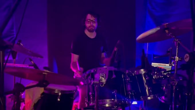 record acoustic drums or program an electronic drum for your song