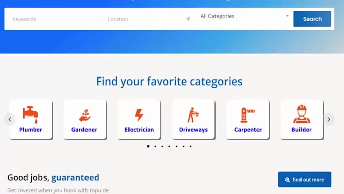 do responsive directory , listing and booking website