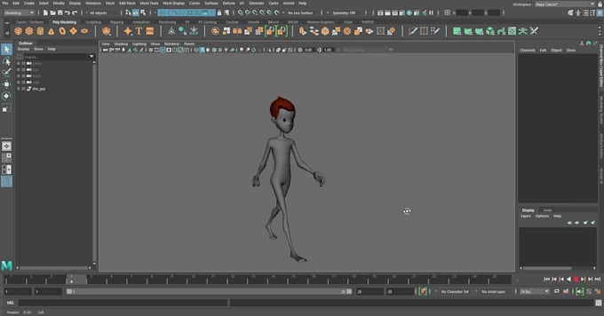 make basic 3d character animation for your game