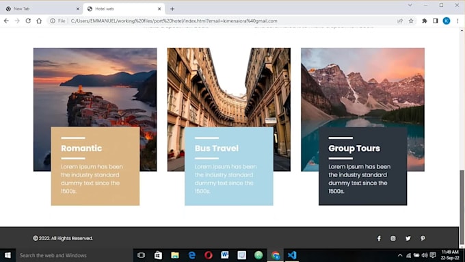 Develop a custom webpage using html css javascript by Kimenaiora1 | Fiverr