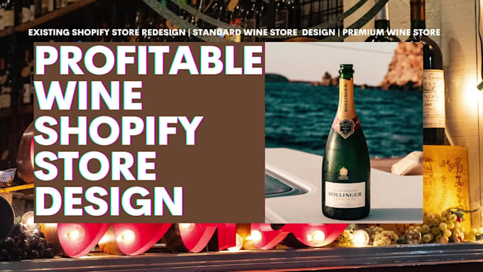 design highly profitable wine shopify store winery ecommerce website
