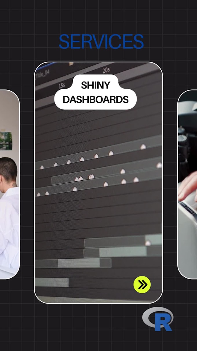 build r scripts, dashboards, and models for your data needs