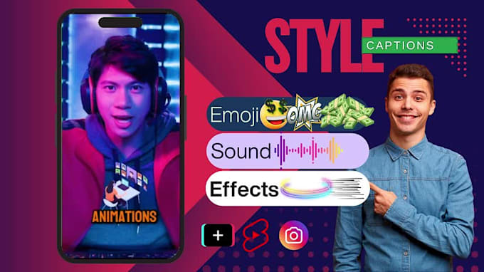 edit instagram reels and youtube shorts with captions