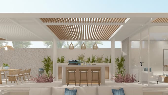 do landscape design outdoor garden 3d