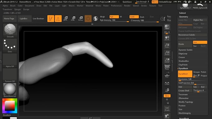 create a model of a monster or animal u want