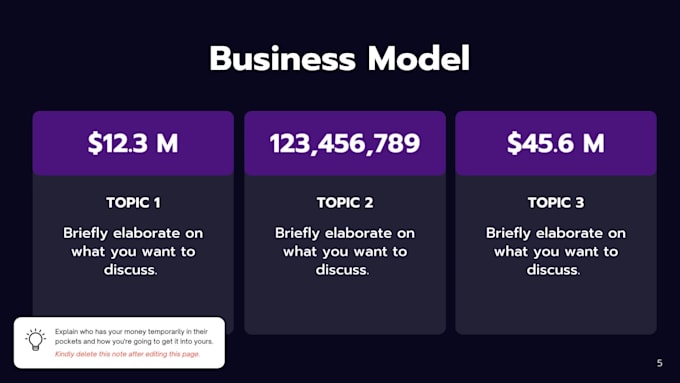design creative and innovative business presentation slides