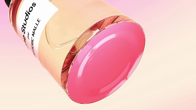 luxury 3d perfume visualization for ads ecommerce