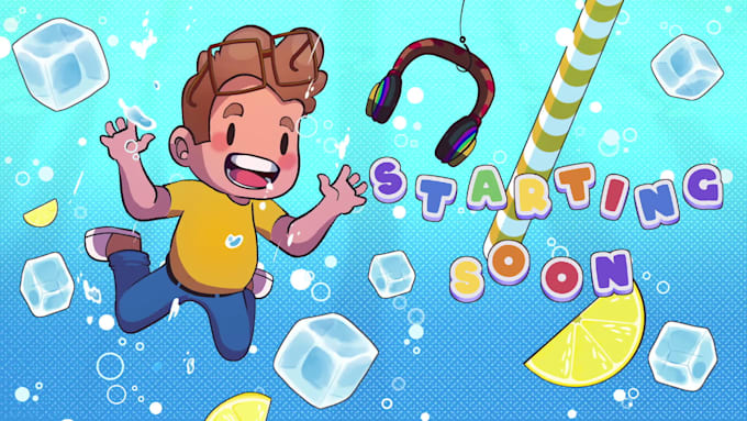 create a cute animated twitch overlay for your stream