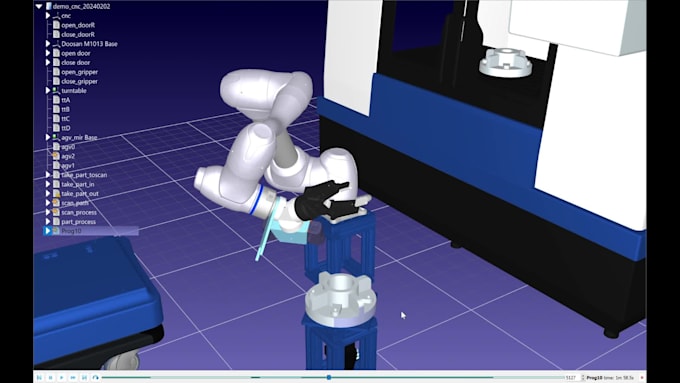 Generate robot arm simulation and robot program by Florianolff | Fiverr