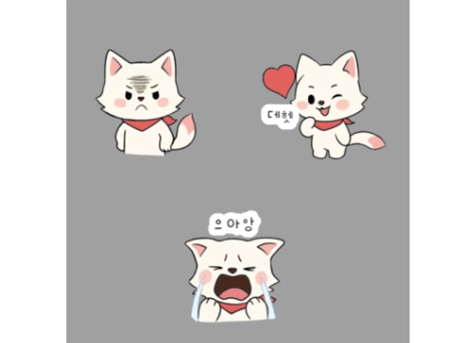 design custom emoticon or sticker collection for chat apps
