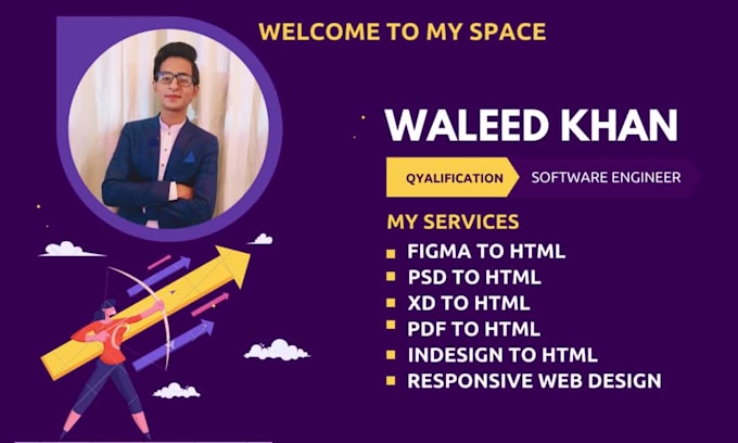 convert figma to HTML psd to HTML xd to HTML pdf to HTML responsive website