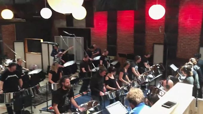 record steel pan on your track