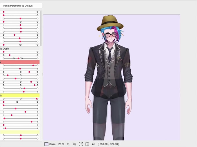 create professional live2d vtuber design live2d rigging anime vtuber commission